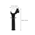 thumbnail image 2 of SEWACC 2Ensemble Manche de Marteau Électrique Réglable Antidérapant Plastique Perceuse Noire, 2 of 8