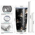 thumbnail image 6 of 20 Oz Australian Shepherd Dog and Footprints Coffee Tumbler Double Wall Insulated Stainless Steel Water Bottle | Metal Reusable Thermoses Flask with Cup Cap | Leak & Sweat Proof with Anti-Dust Lid, 6 of 7