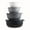 Black, variant on 4-Pcs LDQ Nesting Mixing Bowl Set with Lids - Food-Grade Reusable for Meal Prep & Holiday Gatherings