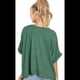 thumbnail image 4 of Camiseta Holgada Informal de Verano para Mujer, de Corta, Básica, para Entrenamiento y Gimnasio. Verde XXL, 4 of 8
