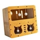 thumbnail image 5 of Cat Corrugated House Kitty Muebles Protección de muebles Garra Molilla Tabla de rasguño de juguetes Cueva de la casa del gato para animales pequeños, 5 of 8