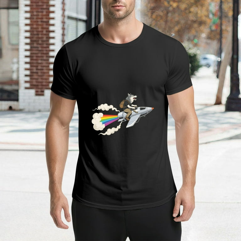 Black T Shirts for Men, Mens Graphic Tees, M5717183,XL - Walmart.com