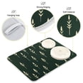 thumbnail image 3 of Yayeee Dish Drying Mat for Kitchen Counter 16"x18" Microfiber Absorbent Pad, Dark Green Plants, 3 of 7