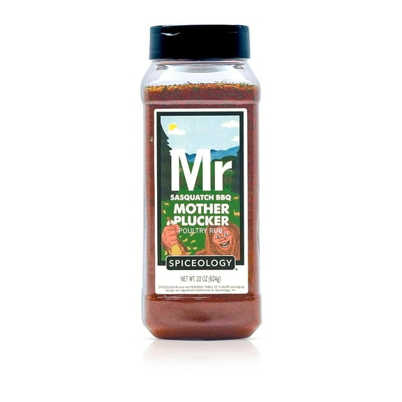 Spiceology – Sasquatch BBQ Mother Plucker Seasoning – Sweet & Savory Poultry Rub for Chicken, Duck, Wings & Veggies – 22 oz