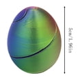 thumbnail image 2 of C Plastic Easter Egg 2 Inch Printed Colorful Fillable Toy For Easter Egg Hunt Party Holiday Filler, 2 of 6