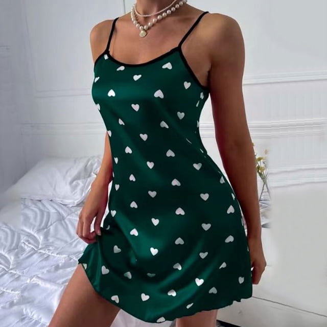 Lingerie Intime pour Femmes, Nuisette Aguichant à Bretelles Love, Lingerie TTG