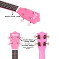 thumbnail image 4 of iECO Ukelele soprano para principiantes, kit para niños y adultos, ukelele de 21 pulgadas con estuche, correa, afinador, púas de cuerdas (rosa), 4 of 5