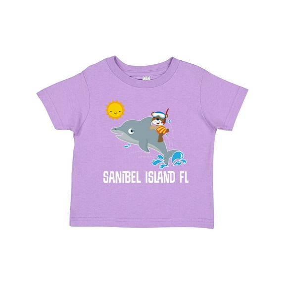 Inktastic Sanibel Island Florida Dolphin Boys or Girls Toddler T-Shirt