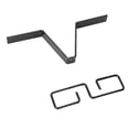 thumbnail image 1 of Hook de la Cadena de Lluvia, Clip de Canalones Universales de la Cadena de Lluvia Universal En Forma de Hierro Negro v Para Bajante, 1 of 7