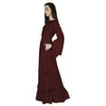 thumbnail image 3 of Bimba Traditional Muslim Abaya Dresses For Women Bell Sleeves Islamic Prayer Dress With Hijab, 3 of 7