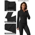thumbnail image 5 of Rosvigor Women’s UPF 50+ Lightweight Athletic Jacket – Full Zip Sun Protection Long Sleeve Hiking Shirt with Thumb Holes, 5 of 8