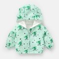 thumbnail image 2 of Edvintorg 6Months-4Years Windproof Hooded Jackets for Boys Cute Cartoon Graphic Prints Zipper Coat Kids Clothes Girls Spring Fall Clothes Children Windbreaker Outerwear, 2 of 3
