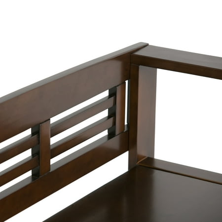 Simpli Home - Adams SOLID WOOD 48 inch Wide Contemporary Entryway Storage Bench in - Rustic Medium Brown