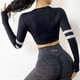 thumbnail image 5 of Cloud Hide-Camiseta de Yoga para mujer, Top deportivo Sexy para gimnasio, Top corto sin mangas para correr, Blusa de manga larga, ropa deportiva de entrenamiento para invierno, 5 of 5