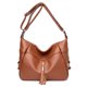 thumbnail image 3 of Bolso de mano de cuero suave para mujer, bolso de mano vintage de gran capacidad, bolso de mano de moda de alta calidad, bolsos de mensajero de hombro para mujer, bolso para mujer, 3 of 5