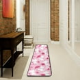 thumbnail image 3 of SKYSONIC 2X6 Feet Christmas Pink Rabbit Runner Rug with Rubber Backing, Pink Xmas Tree Non Slip Entryway Rug Runner Washable Soft Area Rug Carpet for Hallway Bedroom Kitchen Decor, 3 of 6