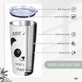 thumbnail image 4 of Panda Tumbler with Lid and Straw 1 Set, 20 Oz Stainless Cup Steel Insulated Water Bottle Travel Coffee Mug, Panda Gifts for Girl Women, 4 of 6