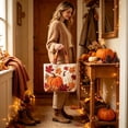 thumbnail image 2 of AZXY Halloween Tote Bag for Women, Quilted Cotton Shoulder Handbag with Pumpkin Autumn Leaf Pattern, Reusable Sturdy Handles for Trick‑or‑Treating Fall Thanksgiving Holiday Daily Shopping, 2 of 6
