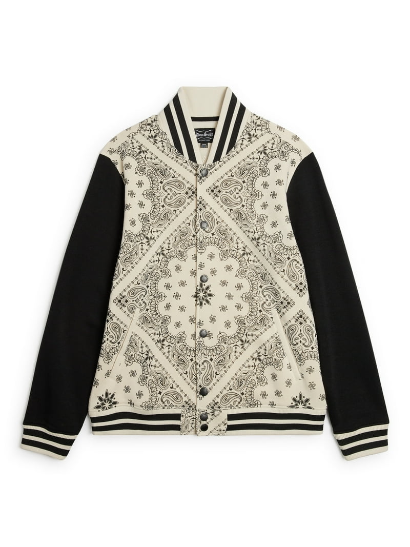 K*Z様 ANDSUNS BIG DOG VARSITY スタジャン スカル ア Dogg Supply by Snoop Dogg Men's & Big Men's Varsity Jacket, Sizes