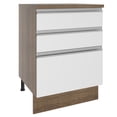 thumbnail image 1 of Mueble de Cocina Madesa Glamy 60 cm 3 Cajones Marrón/Blanco, 1 of 5