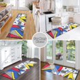 thumbnail image 6 of Yayeee Hallway Runner Rug 2'x6' Non Slip Machine Washable with Rubber Backing, Yelllow Simple Shapes, 6 of 8