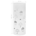 thumbnail image 4 of vidaXL Umbrella Stand Umbrellas Steel White, 4 of 4