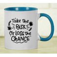 thumbnail image 6 of Inkdotpot Take The Risk Or Lose The Chance 11oz CeramicCoffeeMug Positive Quotes Gift For Employee Boss Coworkers -Blue, 6 of 6
