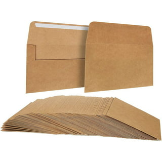 DESKOMO A6 4x6 Envelopes, Pack of 45 Mailing Envelopes Self Seal, Printable  Brown Envelopes for 4x6 Cards, Weddings, Invitations, Postcards, Photos and  Announcements 
