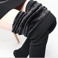 thumbnail image 3 of Pantalones de terciopelo perlado de 180 g, además de leggings de terciopelo grueso para uso exterior, pantalones adelgazantes y cálidos para otoño e invierno para mujer, 3 of 5