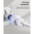 thumbnail image 5 of DEWENWILS 100 Feet RF Range Light Socket to Plug Adapter with Remote, 2 Prong Light Socket Adapter, E26/E27 Light Bulb Outlet Socket Adapter for Porch Patio Garage, No Wiring,  FCC Listed, 5 of 8