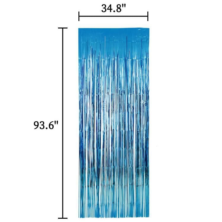 Teal Laser Fringe, Teal door fringe