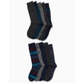 thumbnail image 4 of Calcetines IZOD para hombre, vestido redondo, ligero y cómodo, paquete de 10, 4 of 7