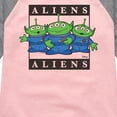 thumbnail image 3 of Toy Story 4 - Type Block Aliens - Toddler & Youth Girls Raglan Graphic T-Shirt, 3 of 4