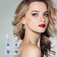 thumbnail image 2 of Daolelai Rhinestone Earrings, 2 of 8