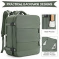 thumbnail image 5 of Large Travel Backpack for Women Men Airplane Approved, Carry on Backpack for Men Personal Item Travel Bag Carry on Flight, Waterproof Laptop Backpack Casual Daypack for Hiking with Shoes Compartment, 5 of 10