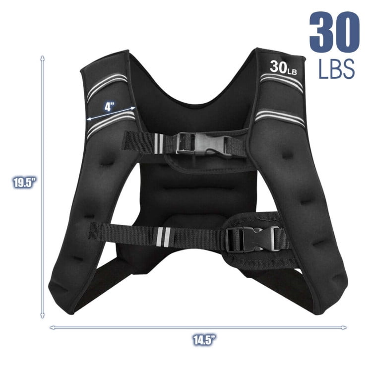 Demifill Weighted Vest, Training Weight Vest Workout Equipment with Adjustable Buckles and Mesh Bag-12 lbs,for Fitness, Strength Training, Running, Body West for Men Women Kids, Black