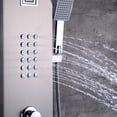 thumbnail image 4 of Brushed Nickel Shower Panel Column Tower w/ Body Jets +Waterfall Bathroom Shower, 4 of 10