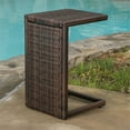 thumbnail image 4 of Noble House Salem 2 Piece Outdoor Wicker Chaise Lounge Set in Brown, 4 of 15