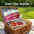 thumbnail image 2 of Yum Earth Organic Licorice Sampler Pack (2 Strawberry, 1 Black, 1 Pomegranate flavor), 5 oz bags, 2 of 7