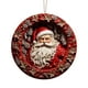 thumbnail image 2 of Adorno Navideño Plano para Árbol de Navidad | Colgante para Casa y Coche | Decoración Navideña Multiusos para Árbol, Chimenea, Puerta, Sala de Estar, Regalo para Recién Nacidos y Bodas, 2 of 5