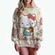 thumbnail image 1 of Sudadera con estampado de Hello Kitty para mujer, sudadera con capucha para mujer de High Street, ropa con estampado Y2K, suéter informal de cuello redondo, 1 of 1