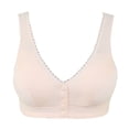 thumbnail image 2 of Fsqjgq Sports Bras for Women Plus Size Middle Aged Elderly Soft Comfort Seamless Wireless Bras Tank Tops Yoga Sleep Underwear Push Up Bras Beige, 2 of 3