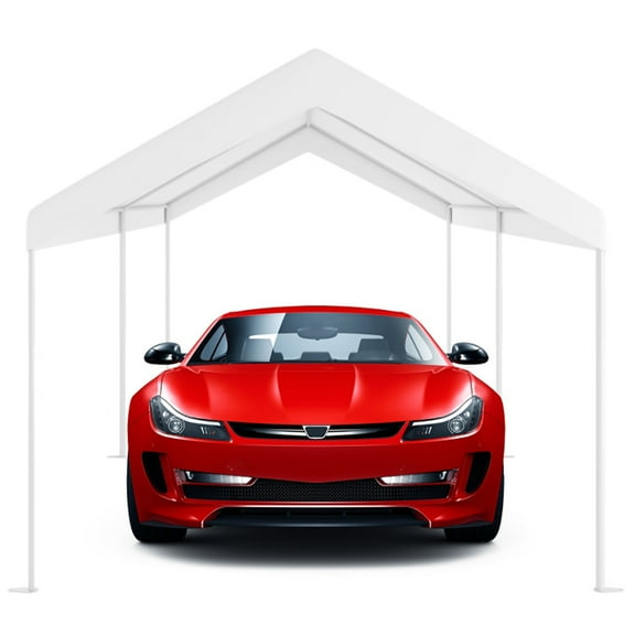 Topcobe 10 x 20 Feet Steel Frame Portable Car Canopy Shelter, Easy to Use
