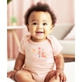 thumbnail image 3 of Little Sister Floral Letter Baby Bodysuit for Girls Trendy Matching Sibling Baby One-Piece Peach Bodysuit 12 Months, 3 of 4