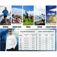 thumbnail image 2 of Pdbokew Men's UPF 50+ Rash Guard Swim Shirt Long Sleeve Athletic Hoodies Lightweight Fishing Running Thumbholes Shirt White L, 2 of 8
