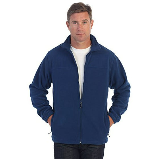 Gioberti - Gioberti Mens Full Zip Polar Fleece Jacket, Navy, X-Large ...
