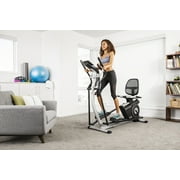 ProForm 2-in-1 Elliptical & Recumbent Bike Hybrid Trainer Home Exercise Machine