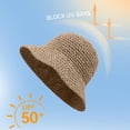 thumbnail image 5 of Women's Packable Floppy Wide Brim Bucket Hat Foldable Travel Vacation Sun Cap, 5 of 9