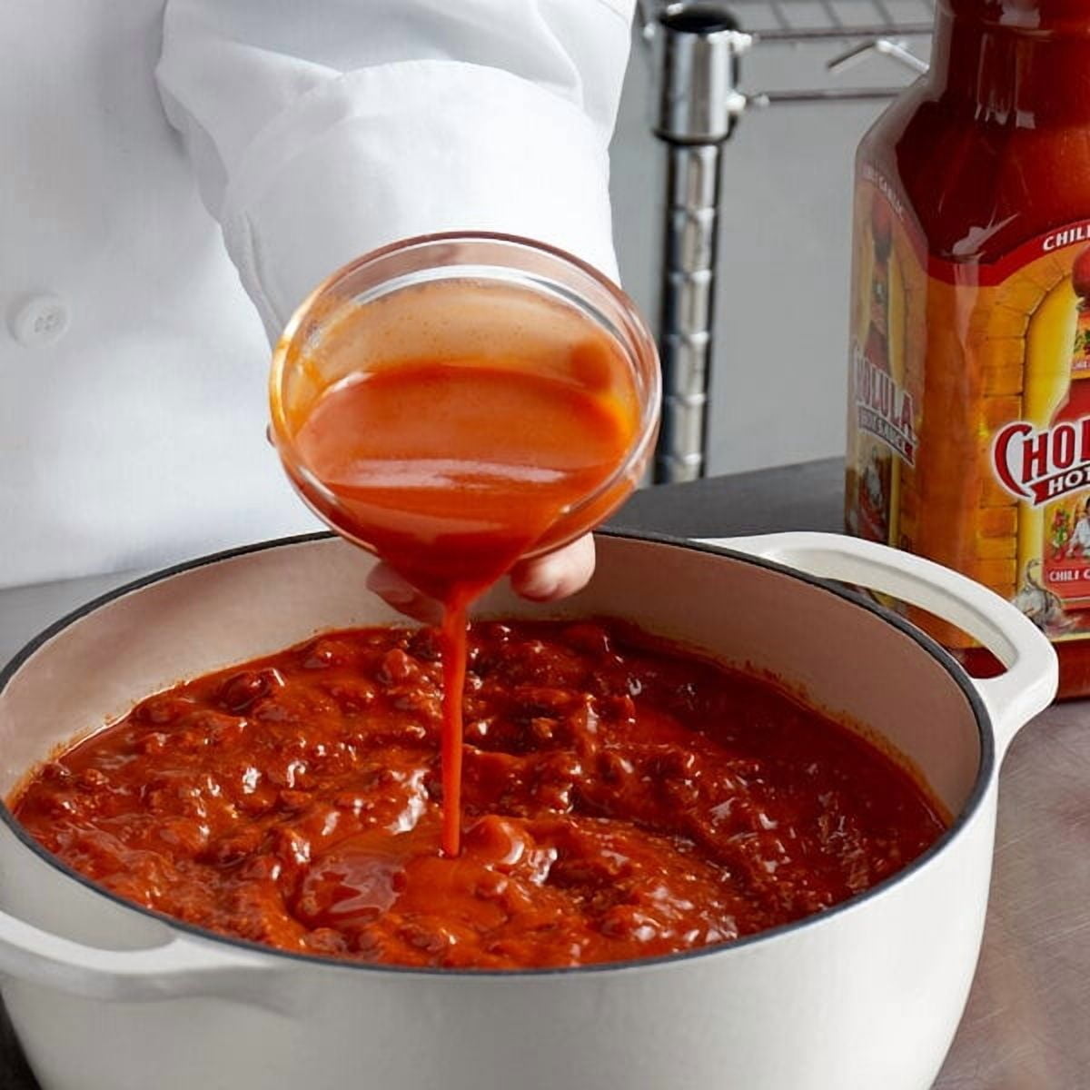Cholula Non-GMO Chili Garlic Hot Sauce, 64 fl oz Bottle