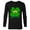 Black, variant on Disney and Pixar Toy Story Alien Shamrock St. Patrick’s Day - Long Sleeve T-Shirt for Men - Customized-White
